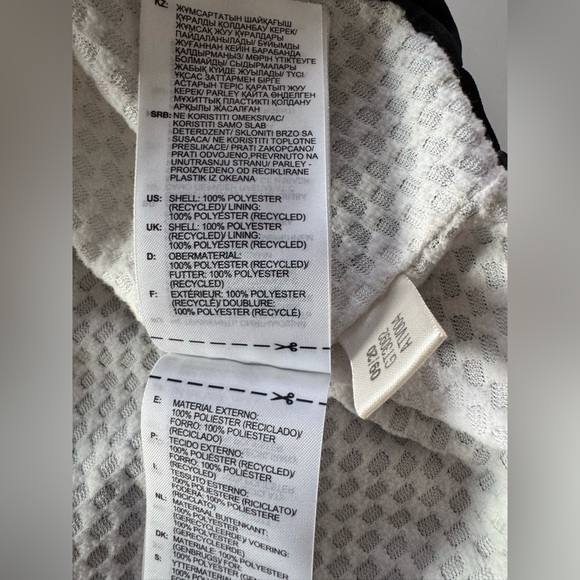 Adidas Men's Black and White Windbreaker - Picture 5 of 8